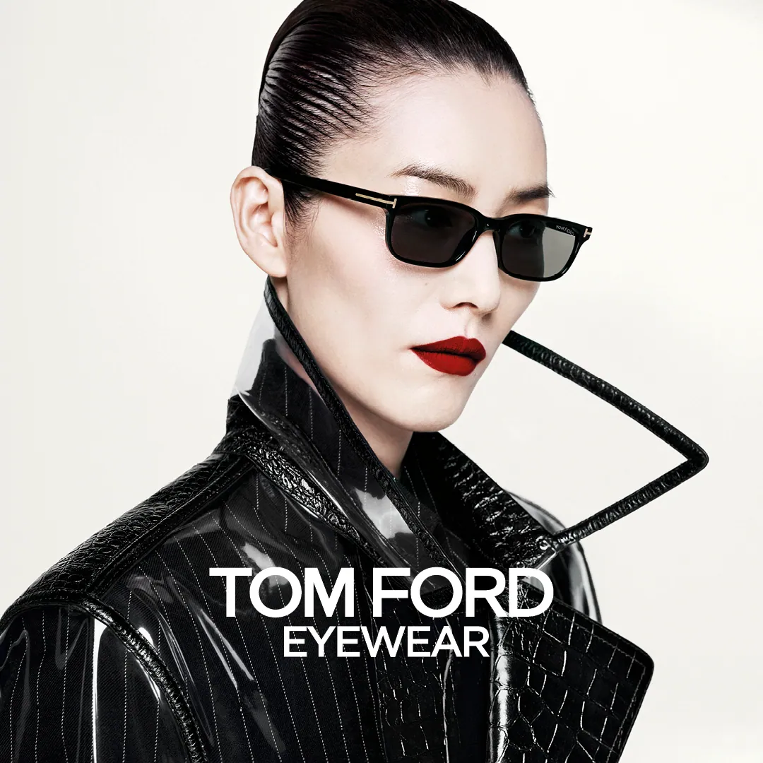 Black Tom Ford sunglasses available at Boardwalk Eye Care in Cambridge, Ontario